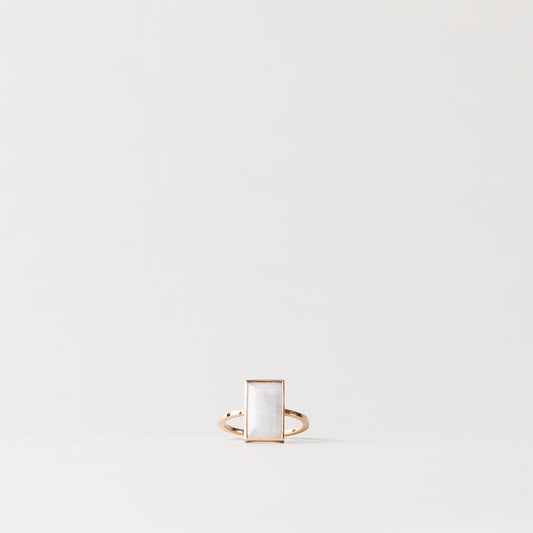 CHARMED BAGUETTE LAVENDER JADE RING