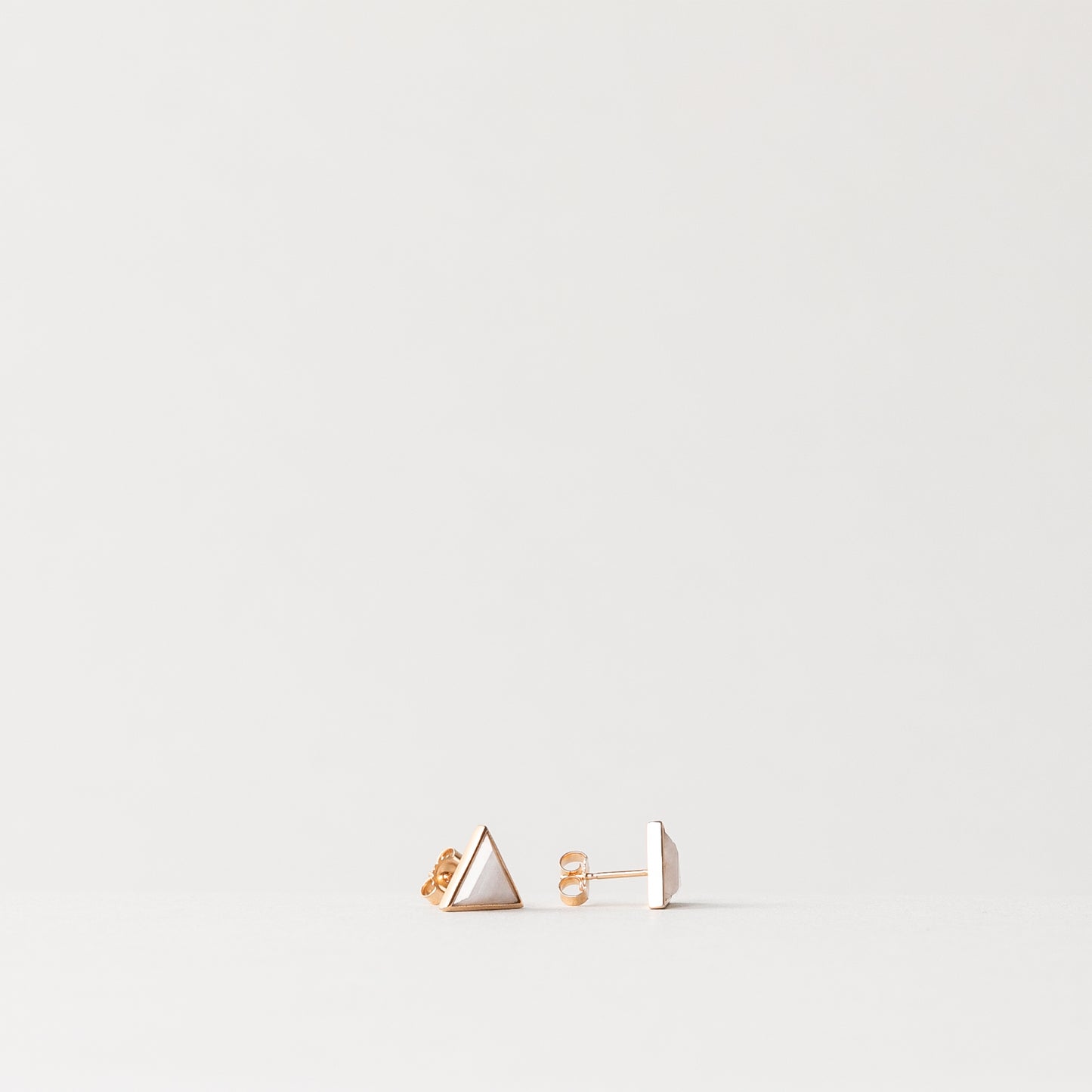 CHARMED TRILLION LAVENDER JADE STUD EARRINGS