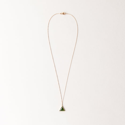 CHARMED TRILLION GREEN JADE CHARM NECKLACE